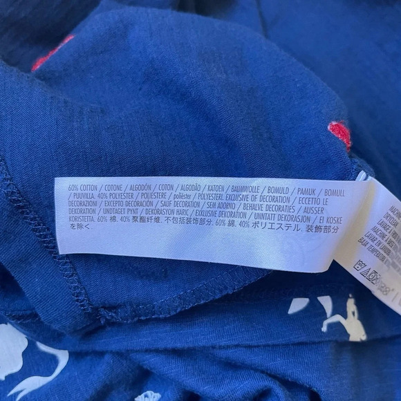 Disney The Little Mermaid Navy Blue Short Sleeve Graphic Tee Small Women’s - Picture 9 of 10